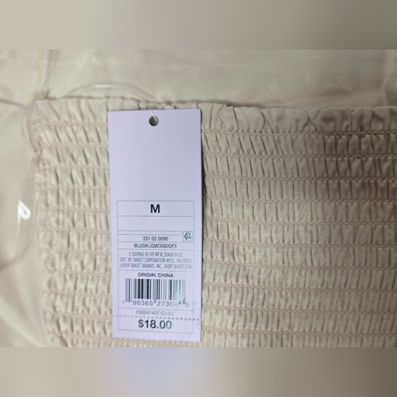 NWT Wild Fable M Blush Pink Cowl Neck Triangle Halter Top - Picture 6 of 10